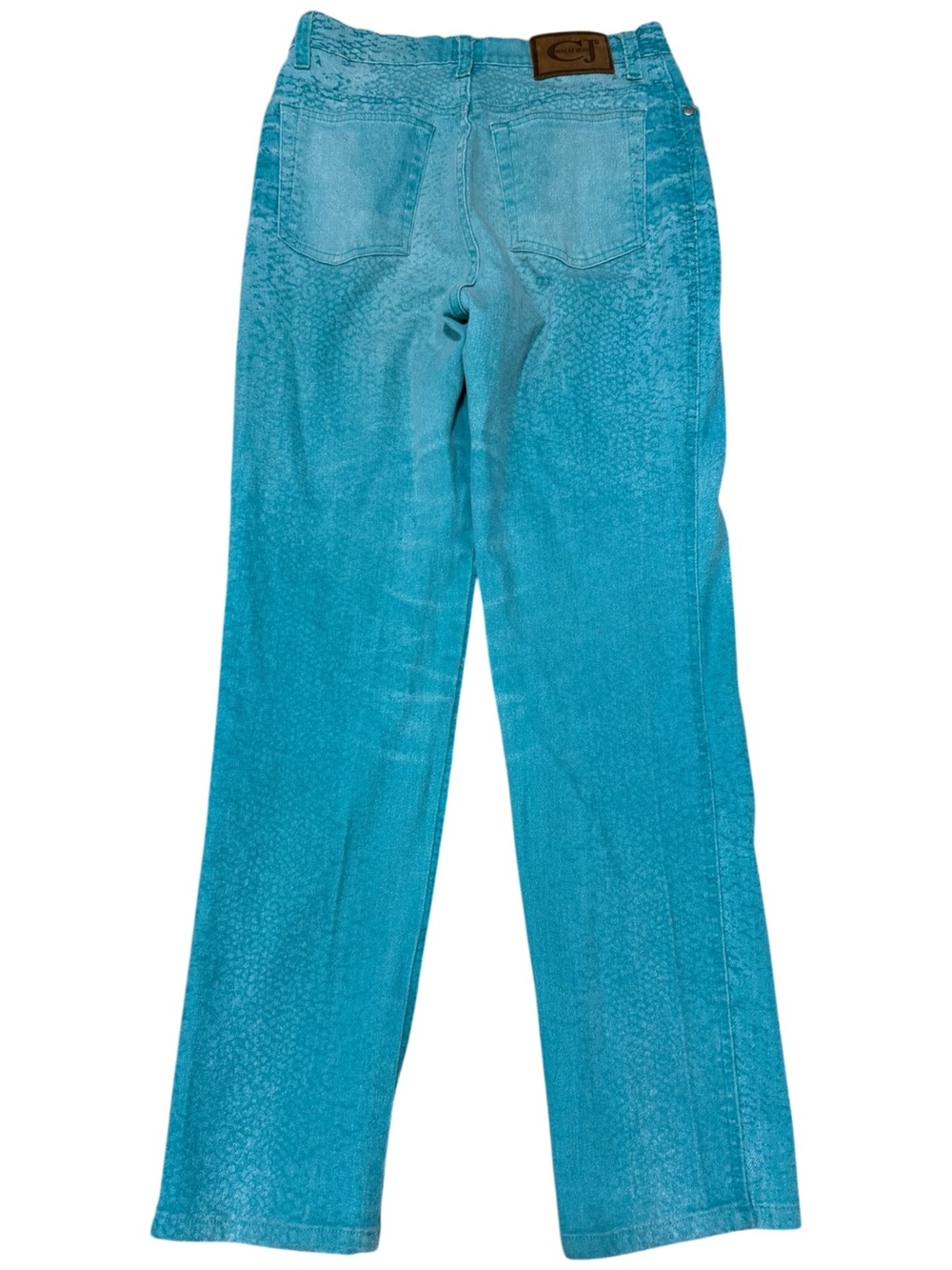 Roberto Cavalli Turquoise Straight-Leg Jeans